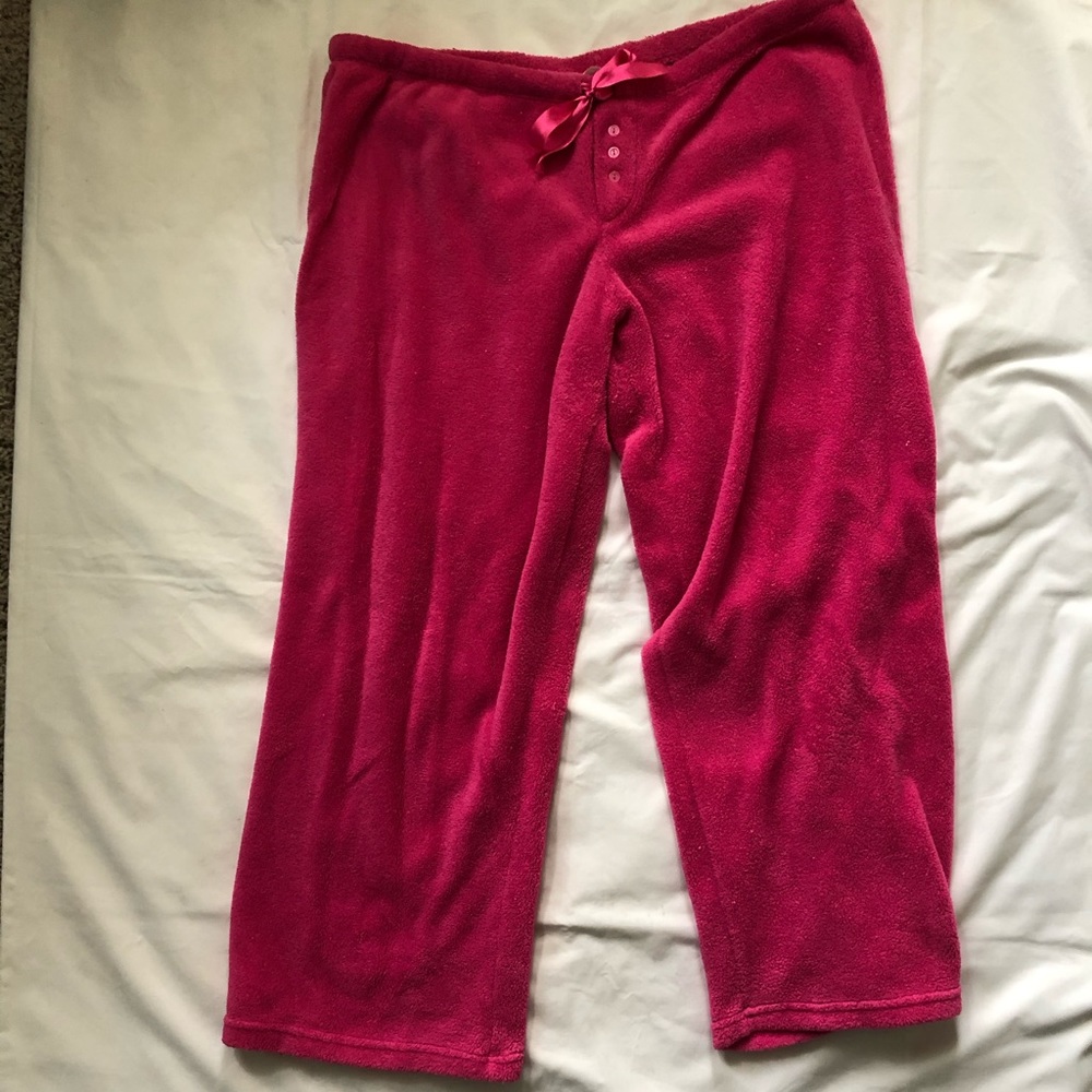 EUC NO BOUNDARIES FLEECE PINK PANTS